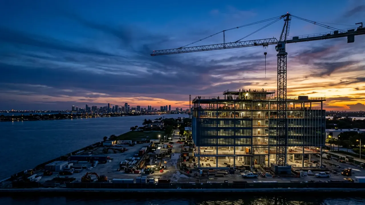 Commercial construction site
